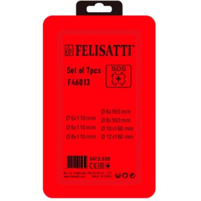 Набор буров FELISATTI SDS+ 7шт   арт.047.5.0.00