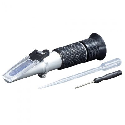 Рефрактометр, набор 3 предмета, в кейсе ("AIRLINE") (ATBD007) проверка электролита, температуры замерзания охлаждающих и стеклоомывающих жидкостей