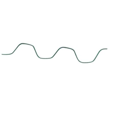 Пружина стальная изогнутая ЗигЗаг для крепления сетки затеняющей, пленки тепличной ( зеленое пластиковое покрытие). L=2м.