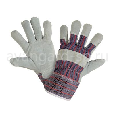 Перчатки утепленные "Ангара" спилковые, комбинированные р.10