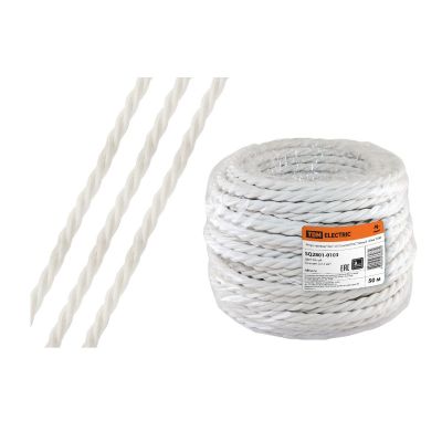 Ретро провод TDM "Эко" 3х1,5 витой белый (50м)