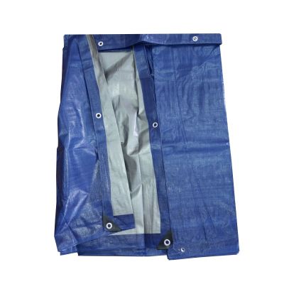 Тент полиэтиленовый 3х4м 180 гр/м2 синий/серый ламинированный с люверсами