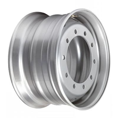 Колесный диск SRW(SUNRISE)11,75х22,5  10/335/281/135,  УСИЛЕННЫЙ В УПАКОВКЕ, толщина 15,5мм, нагрузка 5500кг, silver (Китай), руль (8221106) СРВ