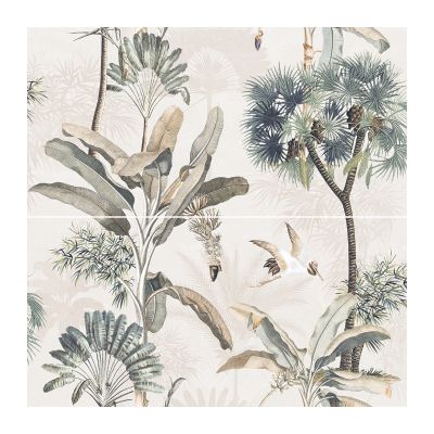 Вставка керамогранит 600x600 мм "Экзюпери" 7361-0006 панно из 2 пл. (флора), Башкортостан