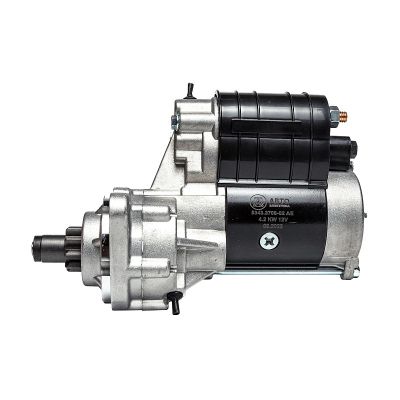 5343.3708-02 АЕ СТАРТЕР ГАЗОН-НЕКСТ, ПАЗ, КАВЗ (с двигателями ЯМЗ-534, 535) (редукторный) 12 В., 2,8/4,2 кВт. 9 зуб "АВТОЭЛЕКТРИКА" (взамен AZF4383, M93R2002SE, AZF4383, AZF4209, 5312.3708)