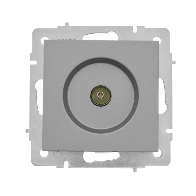 Розетка VESNA 742-3588-130 ТВ оконечная (без рамки) платина с/у LEZARD 