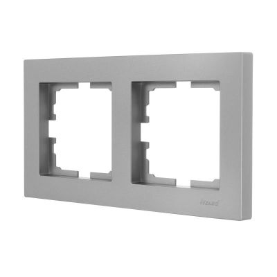 Рамка VESNA 742-3500-147 2-ая гориз. платина LEZARD 