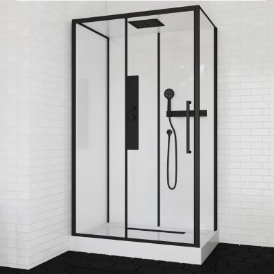 Душевая кабина 1200x800x2150 мм, ODA 8805 Р м/с (120*80) н/п прямоугольный, крыша стекло, Китай