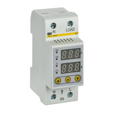 Реле напряжения и тока РНТ-д однофазное 36мм 50А IEK (IVC21-1-50)