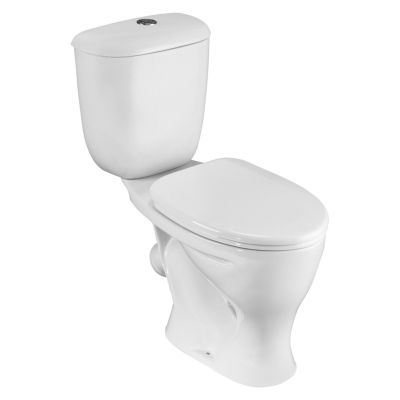 Унитаз-компакт Santeri Воротынский, 1P4017S0000BF, антивсплеск, косой выпуск, однорежимная арматура, нижний  подвод, сиденье