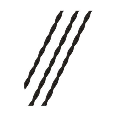 Ретро провод TDM "Эко" 3х2,5 витой черный (50м)