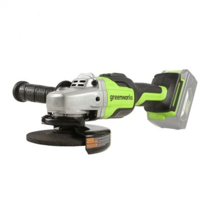 Углошлифмашина Аккум.бесщет. Greenworks GD24AGK4 (в комплекте  Акб.24v/4 А.ч и З/У) 
