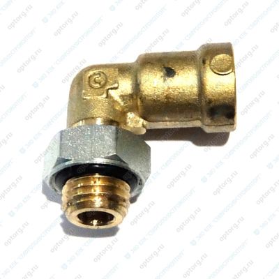 Фитинг трубок угловой (8 мм. на М16x1,5) металл. (8-M16x1,5-C) C9502 (Camozzi/Камоцци)