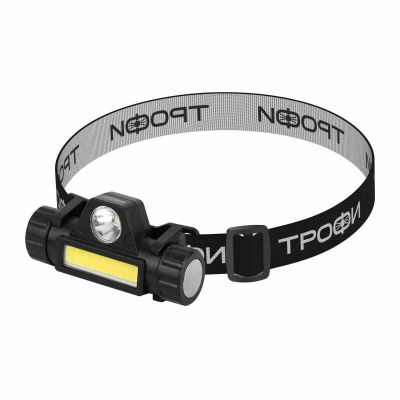 Фонарь Трофи GA-101 налобный 3Вт СОВ+ 3Вт LED аккумуляторный магнит