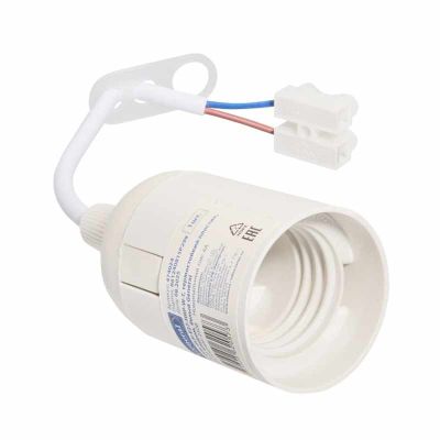 Патрон General (474024) Е27 термопластик подвесной со шнуром белый 2А 250В  