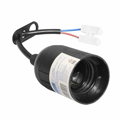 Патрон General (474025) Е27 термопластик подвесной со шнуром черный 2А 250В  