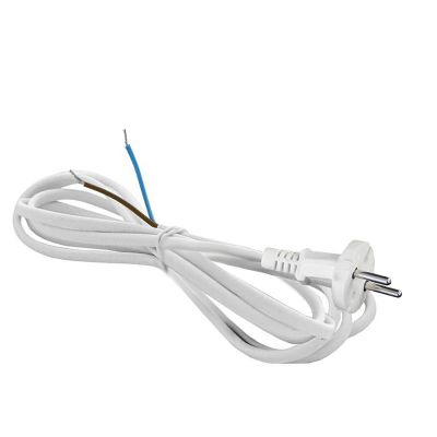 Шнур с вилкой DOMTOK (2771) 2м белый 10А 2200Вт ПВС 2*1 