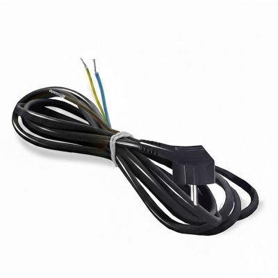 Шнур с вилкой DOMTOK (2786) 2м З/К черный 16А 2200Вт ПВС 3*1,5 