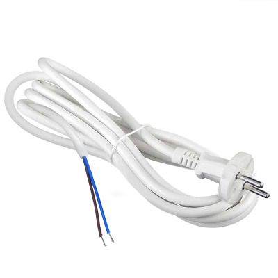 Шнур с вилкой DOMTOK (2772) 3м белый 10А 2200Вт ПВС 2*1 