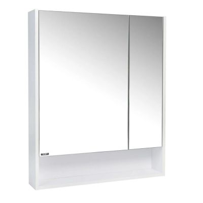 Зеркальный шкаф "Мальта 80 правый/левый (арт. VMAL80BEL-ZSH)", 850x800x134 мм, белый, с полочкой