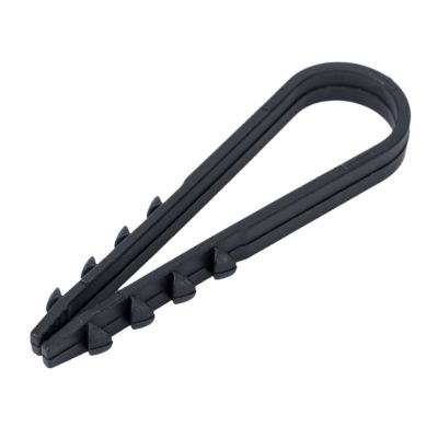 Дюбель-хомут ДХ 19-25 черный нейлон (100 шт) Fortisflex (59566)
