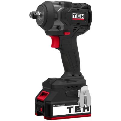 Гайковерт ударный аккумуляторный бесщеточный TEH S-LW600N-1В   -20V/4А/ч,кейс  арт.S-LW600N-1В