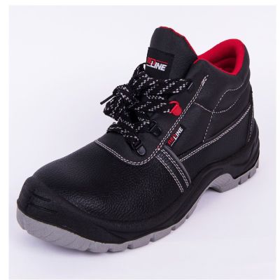 Ботинки мужские "Редлайн" ПУ р.44 цв.черный/красный арт.ЛБ-МП