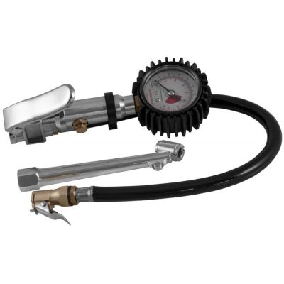 Пистолет для накачки/подкачки шин в сборе с манометром (до 14 атм.), насадкой-удлинителем и шлангом 300 мм. (оригинал "JONNESWAY") AG010038S