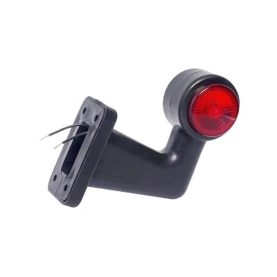 ГФ 3.8 УКАЗАТЕЛЬ ГАБАРИТА (красный/бесцветный, светодиодный, плоский рассеиватель) 12/24 В.