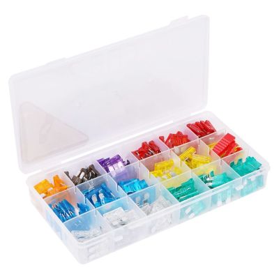 AFU-S-P180 (набор) Предохранители флажковые (стандарт) (в пласт. коробке 180 шт, 5А-35А) с экстрактором ("AIRLINE")