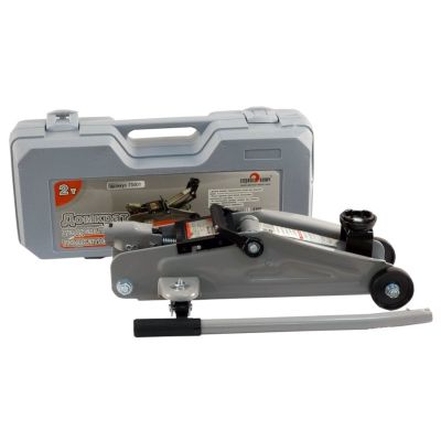 Домкрат подкатной (2,0 тн., 135-330 мм.) В КЕЙСЕ, гидравлический (75001) ("Сервис КЛЮЧ")