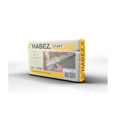 Штукатурка гипсовая Habez-Gips "Старт РН", 30 кг, белая, Россия