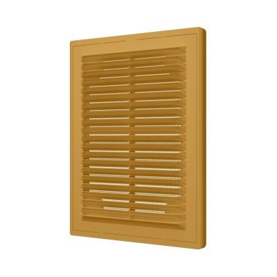 Решетка вентиляционная 200x300 мм, вытяжная, с рамкой, с сеткой, бежевая, ERA 2030Р беж Beige разъемная, Россия