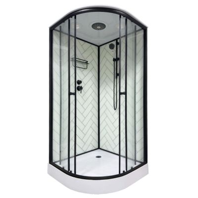Душевая кабина 900x900x2150 мм, Дана ДАНА-81, рисунок "паркет белый", Китай