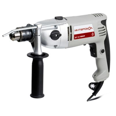 Дрель ударная ДУ-16/1000ЭР, 1000 Вт, 16 мм, Интерскол, 57.1.3.00