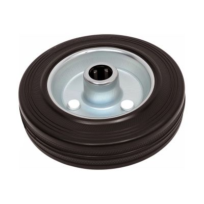 Колесо большегрузное без кронштейна D100/D46 (черная резина, диаметр 100 мм.)