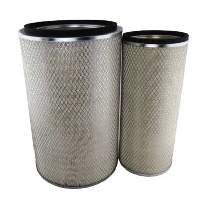 Фильтр воздушный (комплект: основной + вставка) ("Fleetguard") (AA2948) YUTONG, LIUGONG  (ОЕМ: 1109N12020, 1109N12030, AF25276 + AF25277)