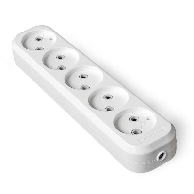 Колодка UNIVersal (Е-205) 5 мест белая