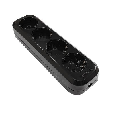 Колодка UNIVersal (1401) 4 места З/К черная