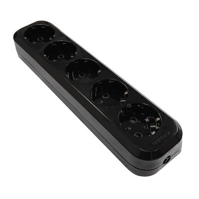 Колодка UNIVersal (2238) 5 мест З/К черная