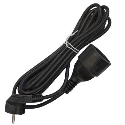 Удлинитель-шнур DOMTOK (2342) 1 место 3м З/К черный 16А 3500Вт IP54 ПВС 3*1 