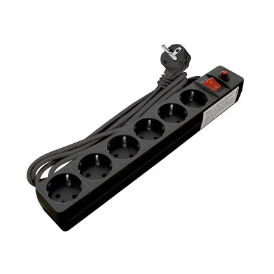 Сетевой фильтр UNIVersal (967U-4003) 6 мест 3м З/К выкл. черный ПВС 3*0,75