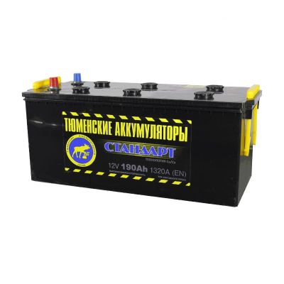 Аккумулятор 6СТ-190L "Тюмень-STANDARD" зал.  рос.пол. клемма (Тюменский АЗ)
