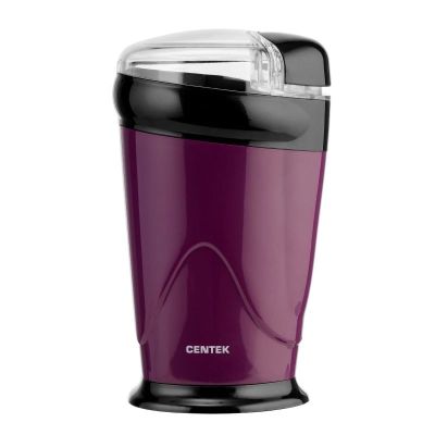 Кофемолка Centek CT-1358 (фиолетовый) 200 Вт, 60 г, 6 чашек, прозрачная крышка