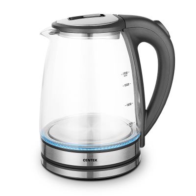 Электрочайник CENTEK CT- 0002, 2200 Вт, 1,7 л, прозрачный