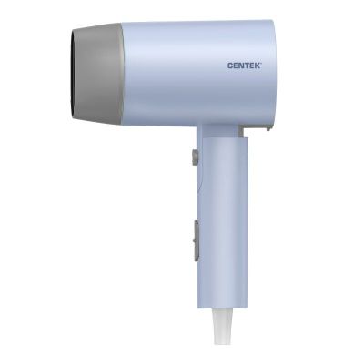 Фен Centek CT-2203 (синий) 2 режима, 3 скорости, 1600 Вт, турмалиновая ионизация