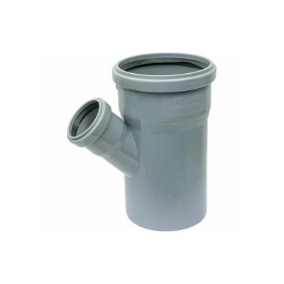 Тройник ПП для внутренней канализации D=110х50 мм, угол 45°, Valfex, Владимирская обл.