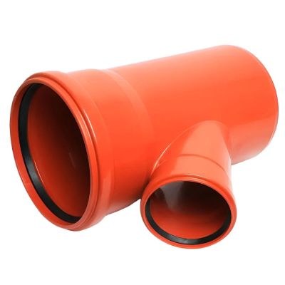 Тройник ПП для наружной канализации D=160х110 мм, угол 45°, Valfex, Владимирская обл., Россия