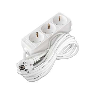 Удлинитель бытовой СОЮЗ (481S-9305) 3 места 5м З/К 2200Вт ПВС