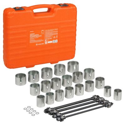 Набор для замены (демонтажа и установки) сайлентблоков универсальный (44-82 мм.) 24 предмета ("AIRLINE") (ATPS002) приспособление для замены с/б